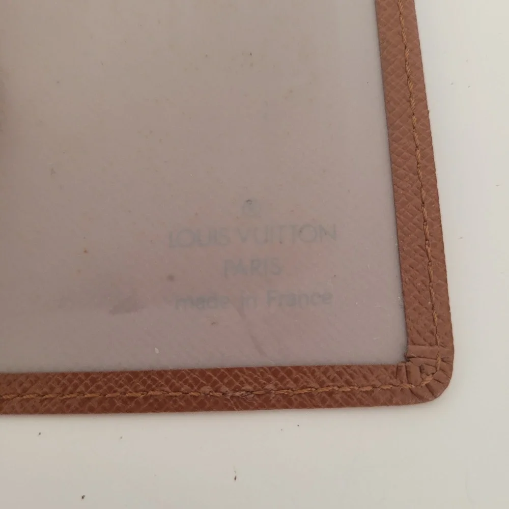 Louis Vuitton Brown Taiga Leather Holder Bifold Wallet Made in France